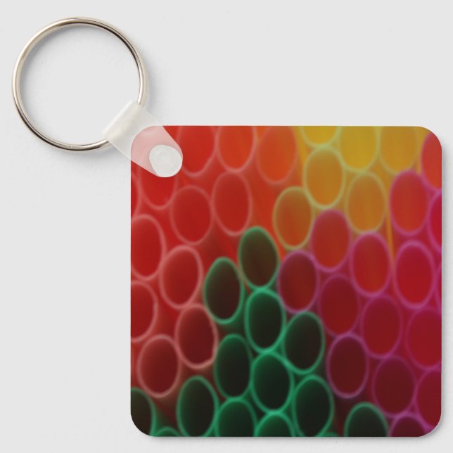 Plastic Straws  Key Ring (Front)