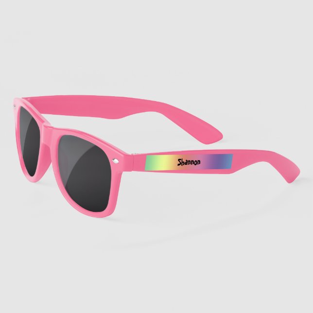 Plastic Sunglasses - Rainbow Hues and  (Left)