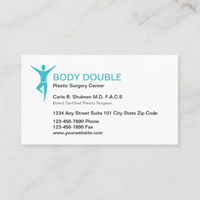 Plastic Surgeon Business Card (Front)