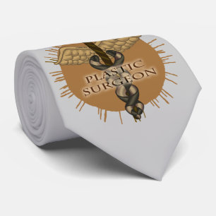 Plastic Surgeon Caduceus  Tie