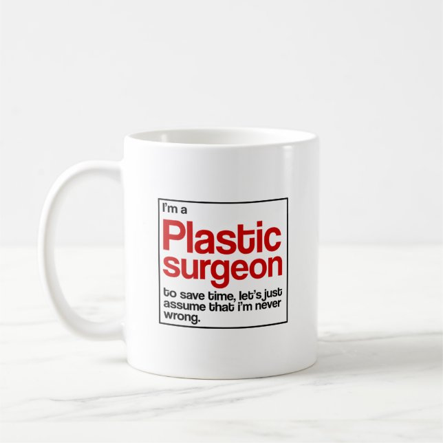 Plastic Surgeon Coffee Mug (Left)