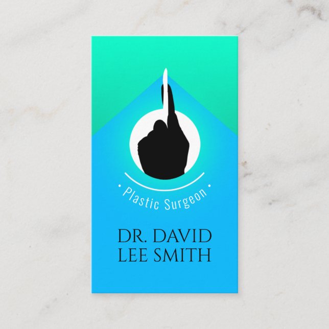 Plastic surgeon / Doctor / Surgeon assistant Busin Business Card (Front)