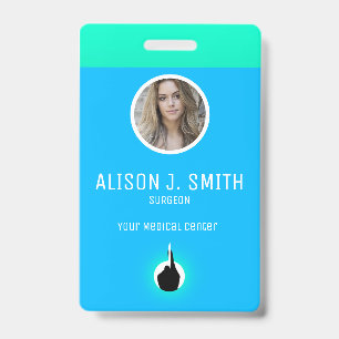 Plastic surgeon / Doctor / Surgeon assistant ID Badge