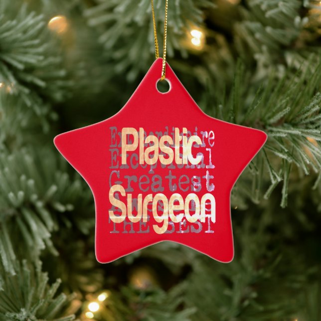 Plastic Surgeon Extraordinaire Ceramic Tree Decoration (Tree)