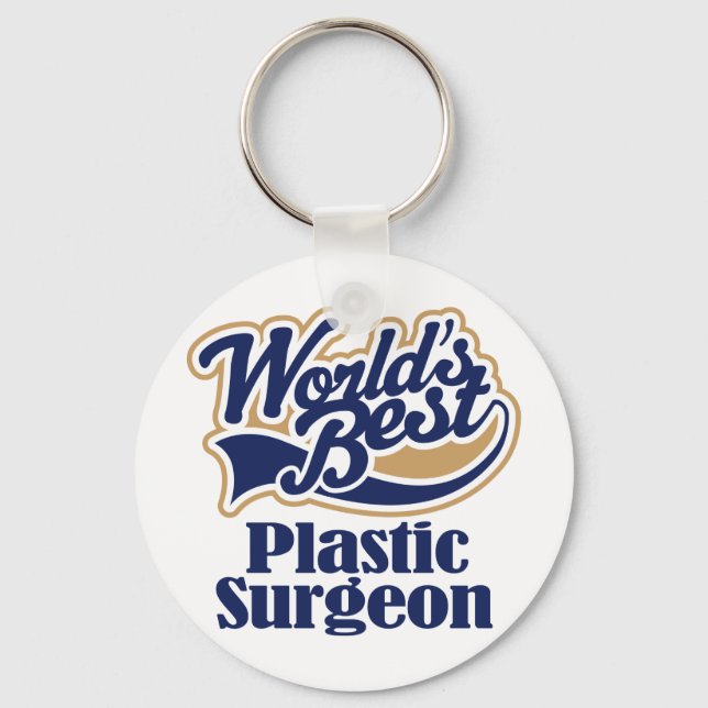 Plastic Surgeon Gift Key Ring (Front)