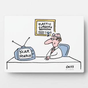 Plastic Surgeon Office Cartoon Plaque