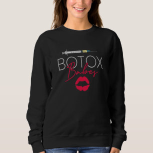 Plastic Surgery Cosmetic Nurse Lips Injector Botox Sweatshirt