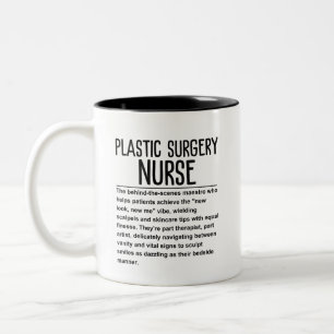 Plastic Surgery nurse Two-Tone Coffee Mug
