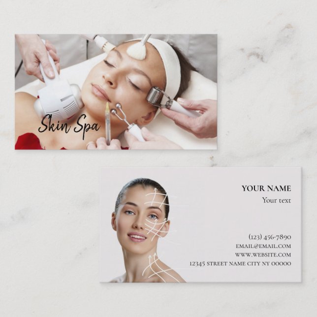 Plastic Surgery & Rejuvenation Centre Business Card (Front/Back)