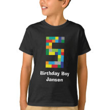 Plastic Toy Bricks 5th Birthday