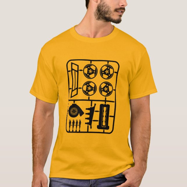 plastic toy kit 9-5aero_black T-Shirt (Front)