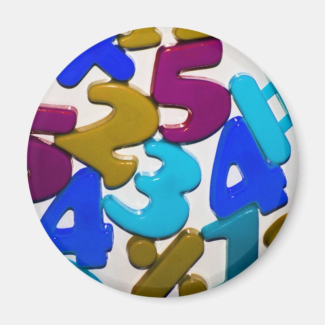 Plastic Toy Numbers Magnet (Front)