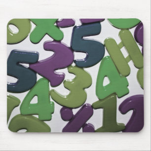 Plastic Toy Numbers Mousepad