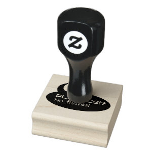 Plastics!? / Custom 2" x 2"  / 5 cm x 5 cm Rubber Stamp