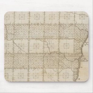 Plat of The Seven Ranges of Townships Mouse Mat