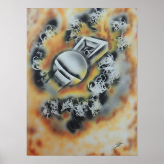 Plata - Unusual Airbrush Design Poster