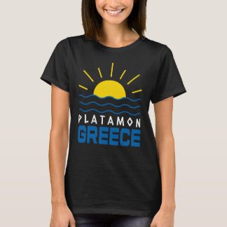 Platamon Greece Sunshine And Sea Waves Women's T-Shirt