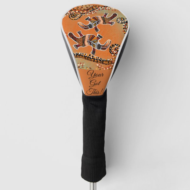 PLATAPUS ART        GOLF HEAD COVER (Front)
