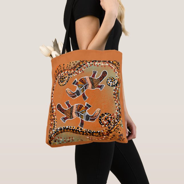 PLATAPUS ART        TOTE BAG (Close Up)