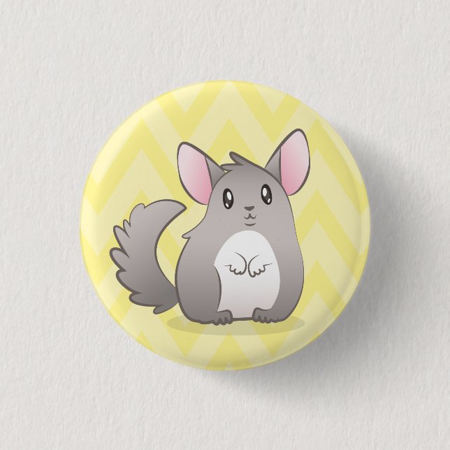 Plate 3,2cm Yellow Chinchilla 3 Cm Round Badge (Front)