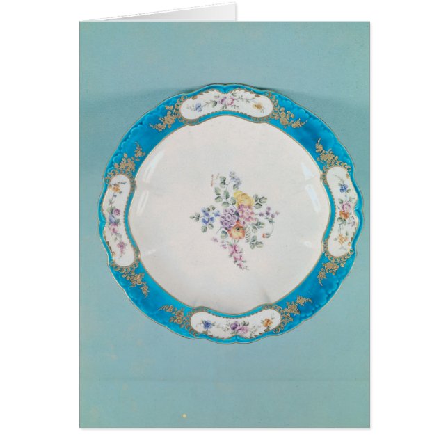 Plate decorated with a floral pattern, Sevres (Front)