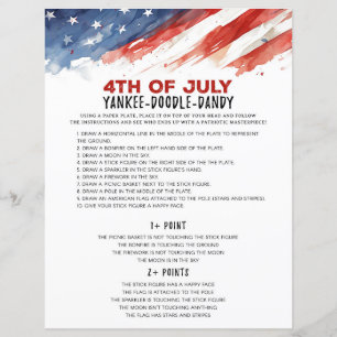 Plate Game 4th of July Party Game