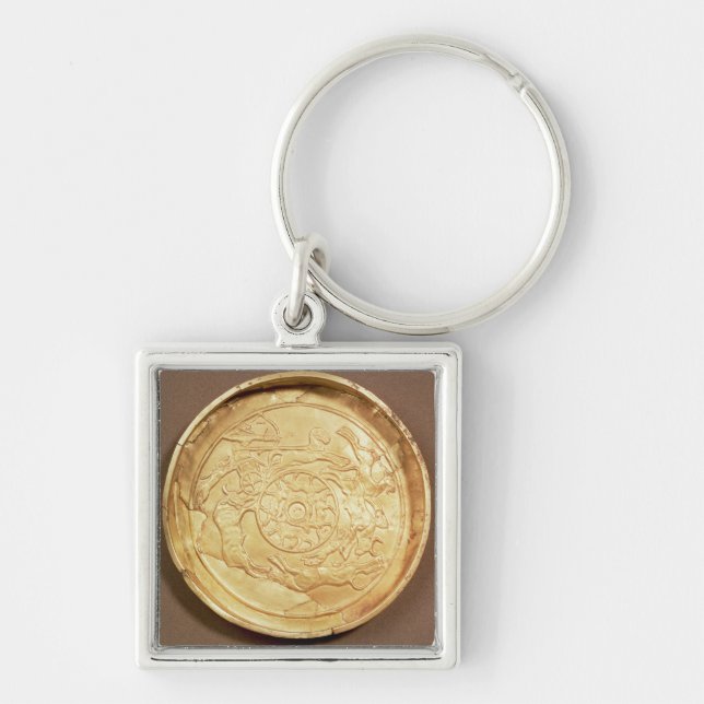 Plate (gold) key ring (Front)