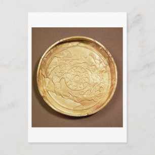 Plate (gold) postcard
