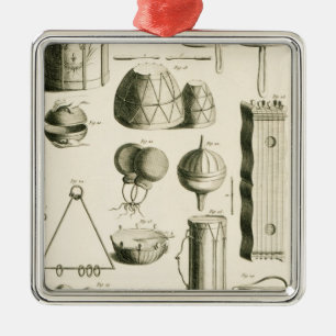 Plate II: Ancient and modern percussion instrument Metal Tree Decoration