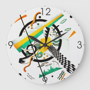 Plate IV -  Wassily Kandinsky Modern Art  Large Clock