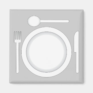 Plate knife fork and spoon magnet