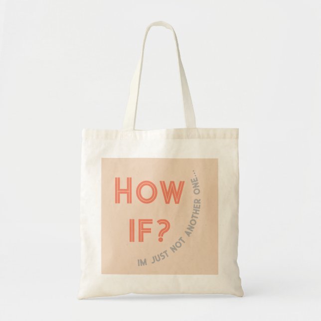 plate message tote bag (Front)
