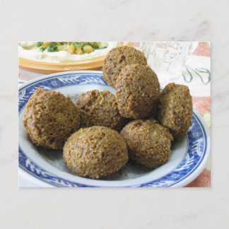 Plate of Falafel Postcard