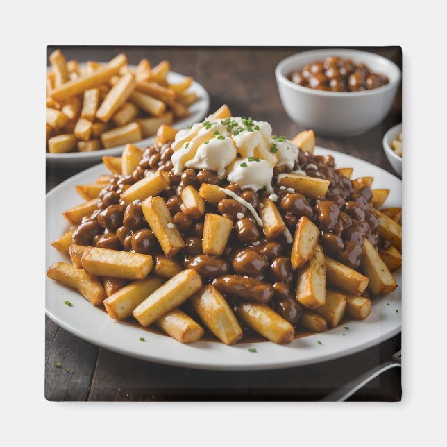 Plate of Poutine Magnet (Front)