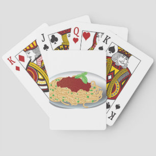 Plate Of Spaghetti Playing Cards
