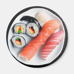 Plate of Sushi Realistic Food Magnet