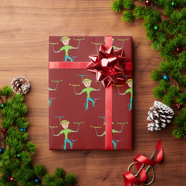 Plate Spinning Wrapping Paper (Holiday Gift)