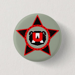 Plate stars ursus 3 cm round badge