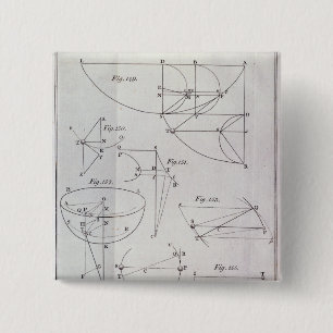 Plate XIX, Illustrating Proposition LXV 15 Cm Square Badge