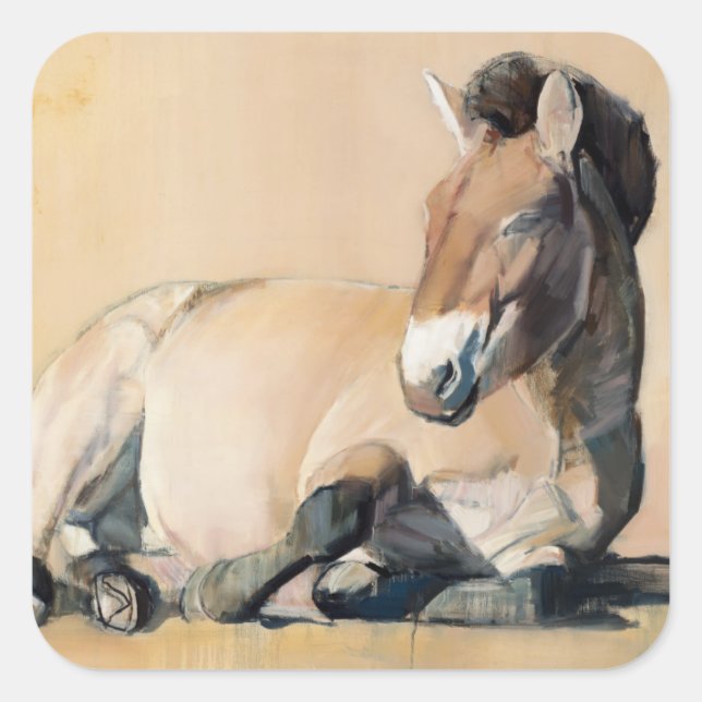 Plateau Sun Square Sticker (Front)