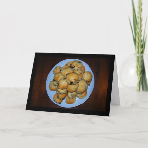 Plated Fruit Scones on Wood Card