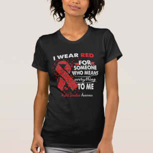 Platelet Donation Awareness Warrior Support Red T-Shirt