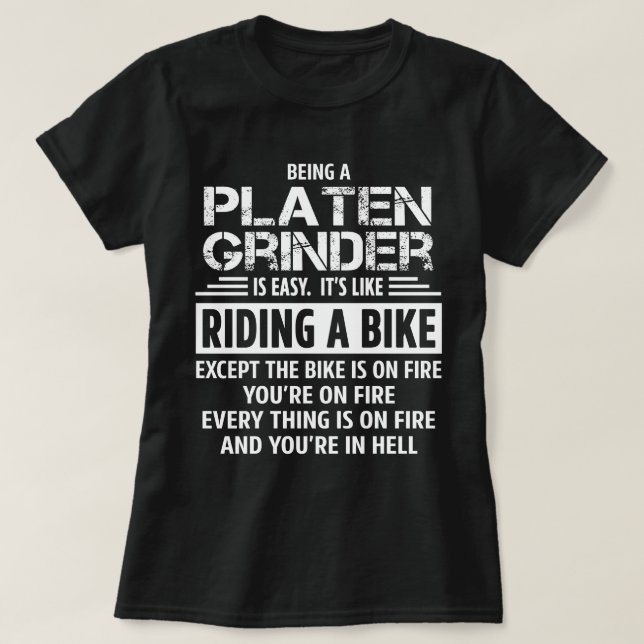 Platen Grinder T-Shirt (Design Front)