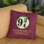 Platform 9 3/4 HOGWARTS™ EXPRESS Icon Cushion<br><div class="desc">HARRY POTTER™ | Check out this graphic for the famous Hogwarts™ Express at Platform 9 3/4!</div>