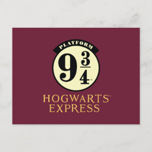 Platform 9 3/4 HOGWARTS™ EXPRESS Icon Invitation Postcard
