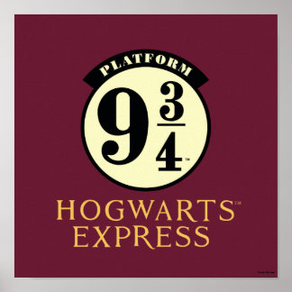 Platform 9 3/4 HOGWARTS™ EXPRESS Icon Poster