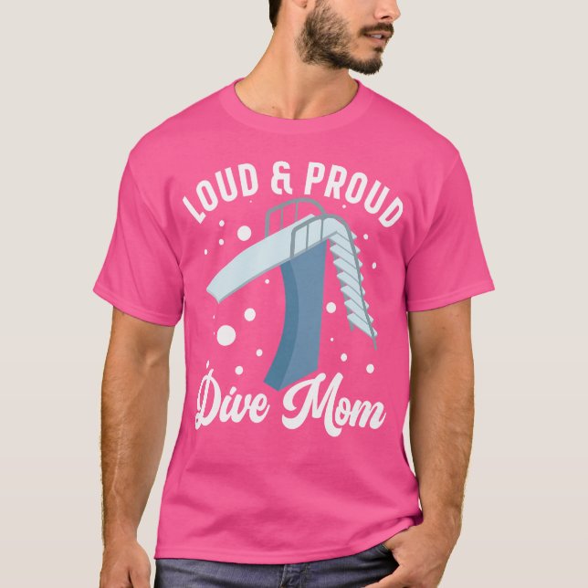 Platform Diver Coach Springboard Diving Gear Platf T-Shirt (Front)