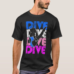 Platform Diver Girl  Springboard Diving 1 T-Shirt