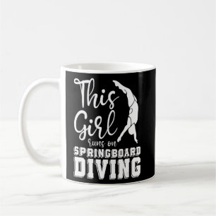 Platform Diver Girl - Springboard Diving  Coffee Mug