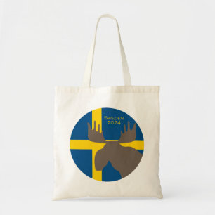 Platine Moose Design Tote Bag